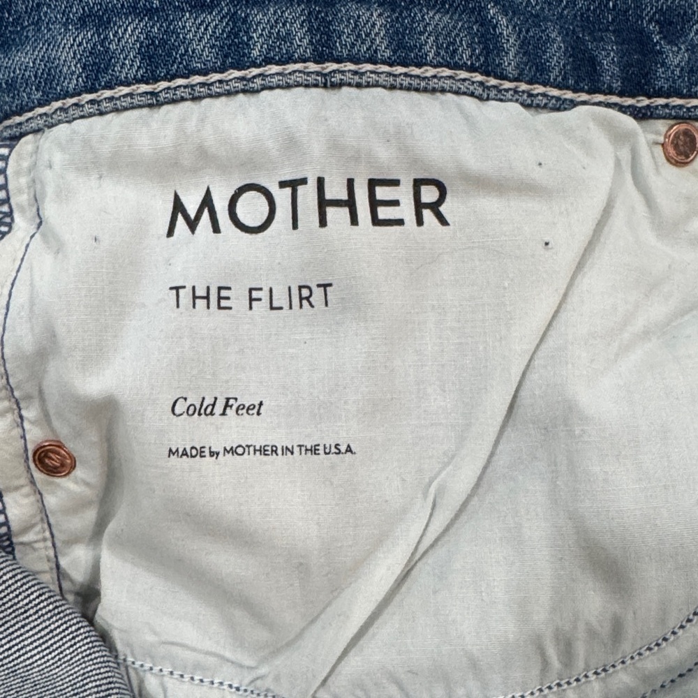 MOTHER The Flirt Cold Feet Denim Jeans Size 30 - Picture 12 of 16